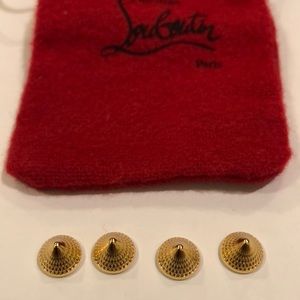 Christ louboutin 2 gold stud